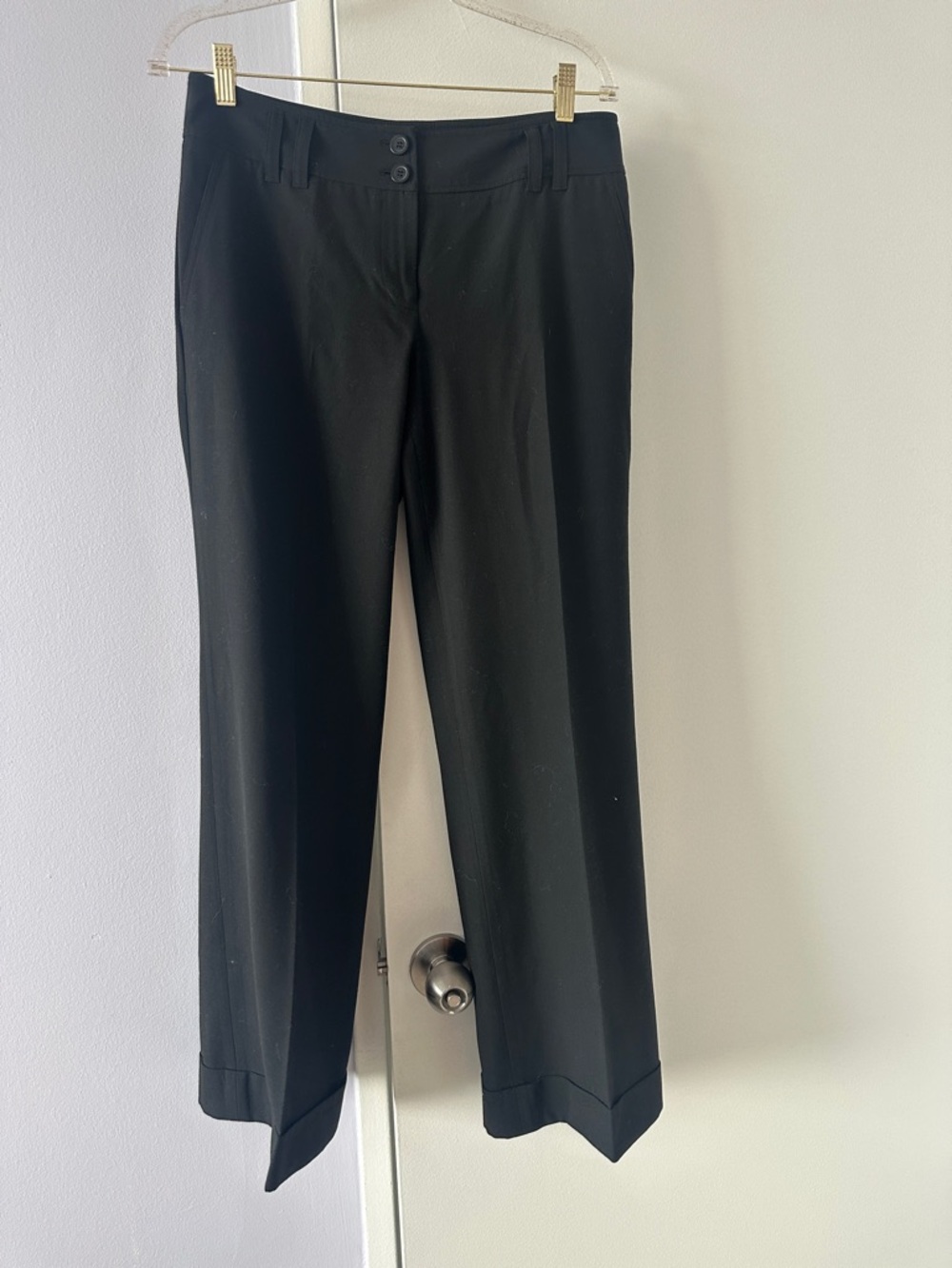 MICHAEL Michael Kors Black Boot Cut Dress Pants